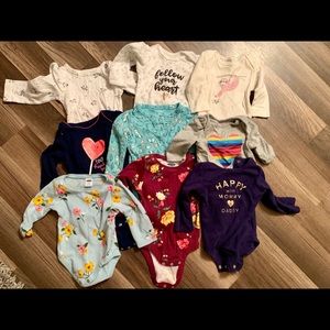 Lot of long sleeve onesies